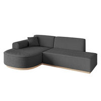ECKSOFA Ottomane Links ARRIO-L1 - 243x171x83 cm Grau - Grau, Holzwerkstoff/Textil (243/171cm) - ALTDECOR
