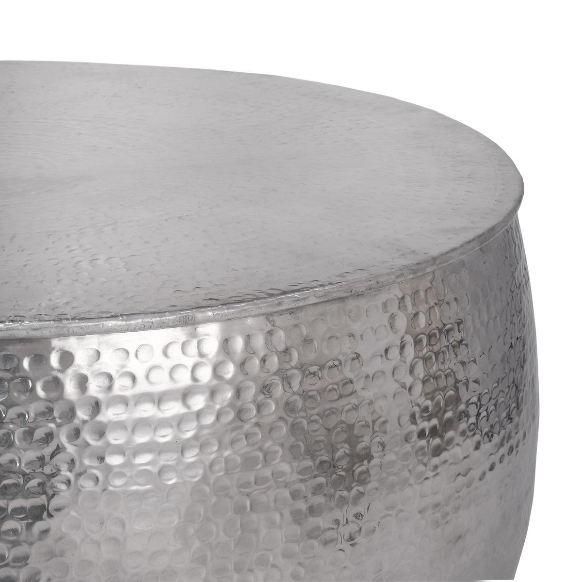 COUCHTISCH - Silberfarben, Metall (90/90/45cm) - WOMO-DESIGN
