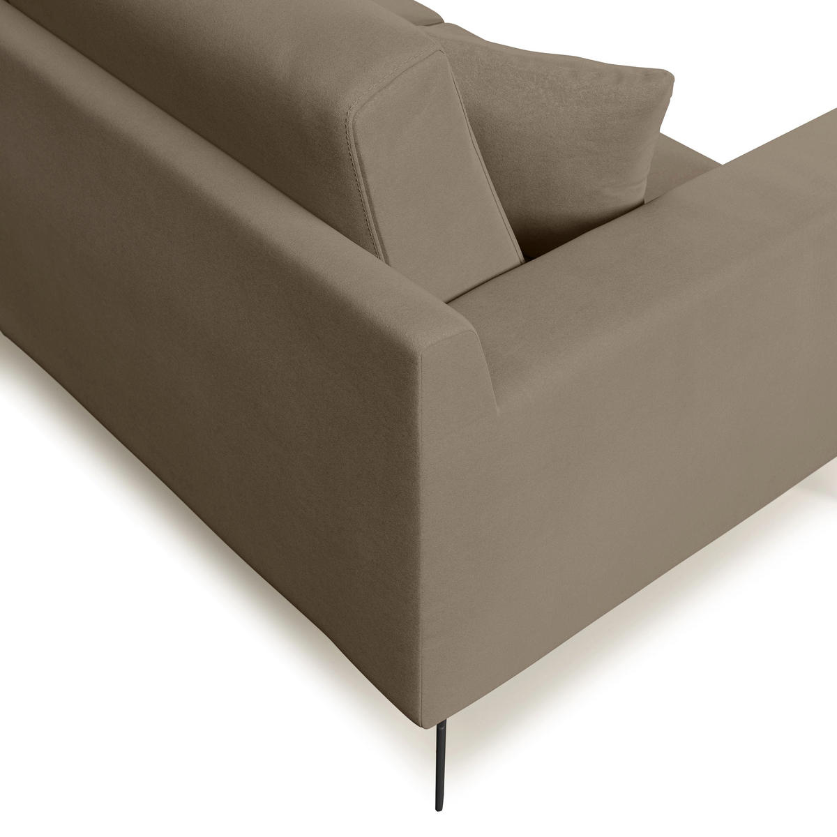 LINEARSOFA Prestige - Braun, Textil (206/95/91cm) - Divani.store