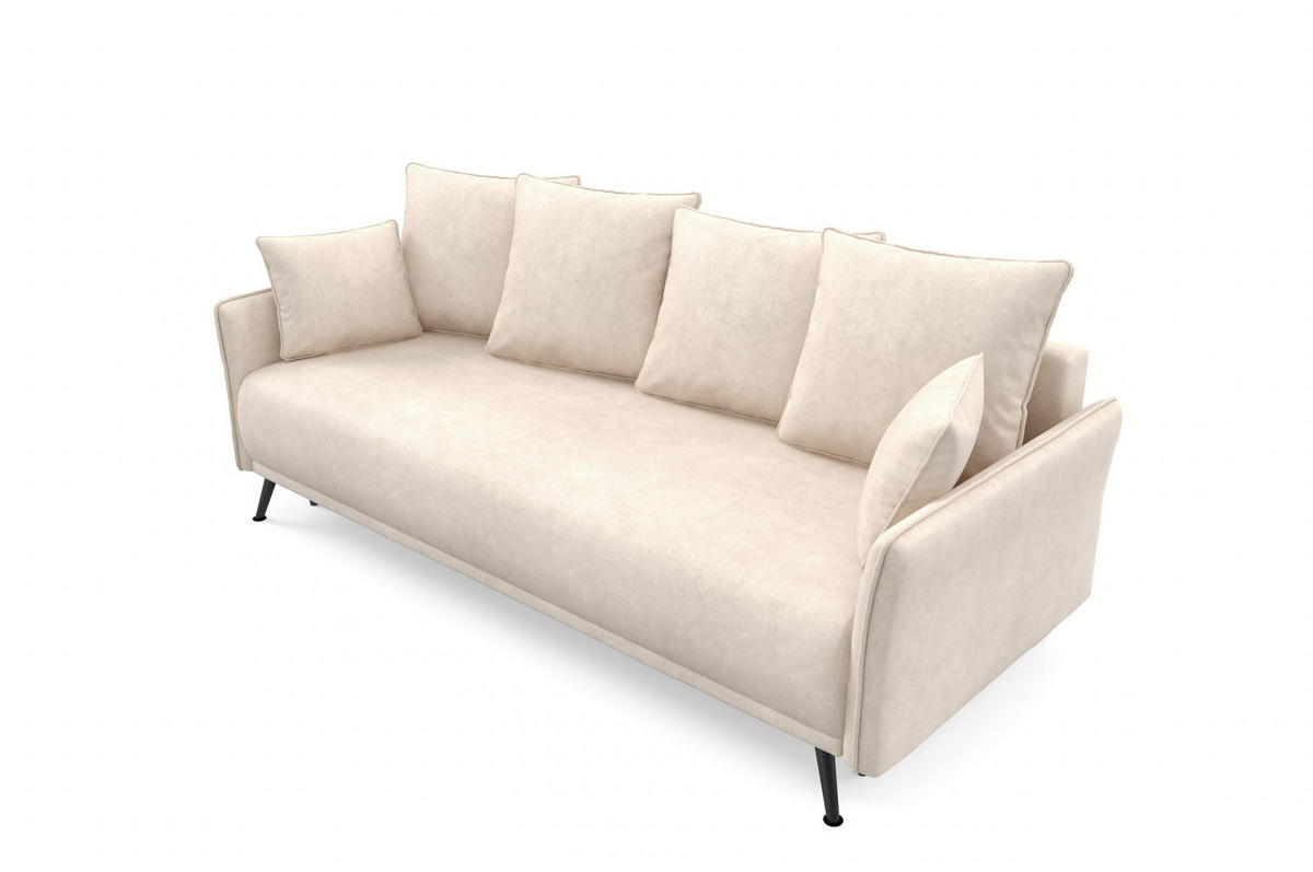 SCHLAFSOFA - Sofa Lamala - Beige - Beige, Holzwerkstoff (219/96/104cm) - Möblo