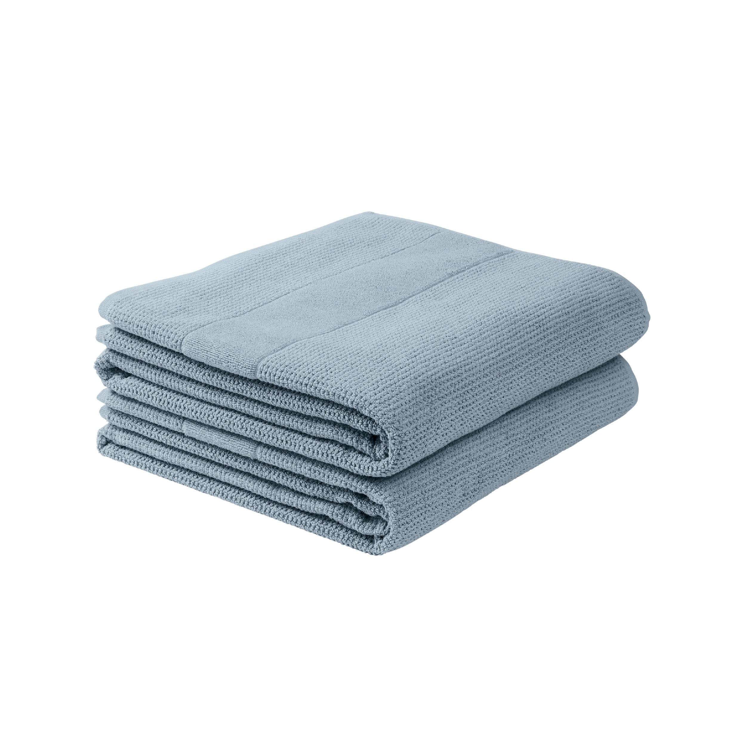 DUSCHTUCHSET Turin - 2-teilig - 70x140 cm - Hellblau - Hellblau, Textil (70/140cm) - SCHIESSER