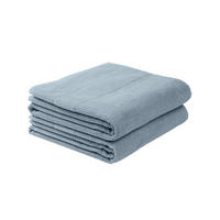 DUSCHTUCHSET Turin - 2-teilig - 70x140 cm - Hellblau - Hellblau, Textil (70/140cm) - SCHIESSER
