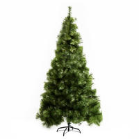 WEIHNACHTSBÄUME 90/90/210 cm grün aus Metall mit 505 Spitzen - Grün, Metall (210cm) - OKWISH