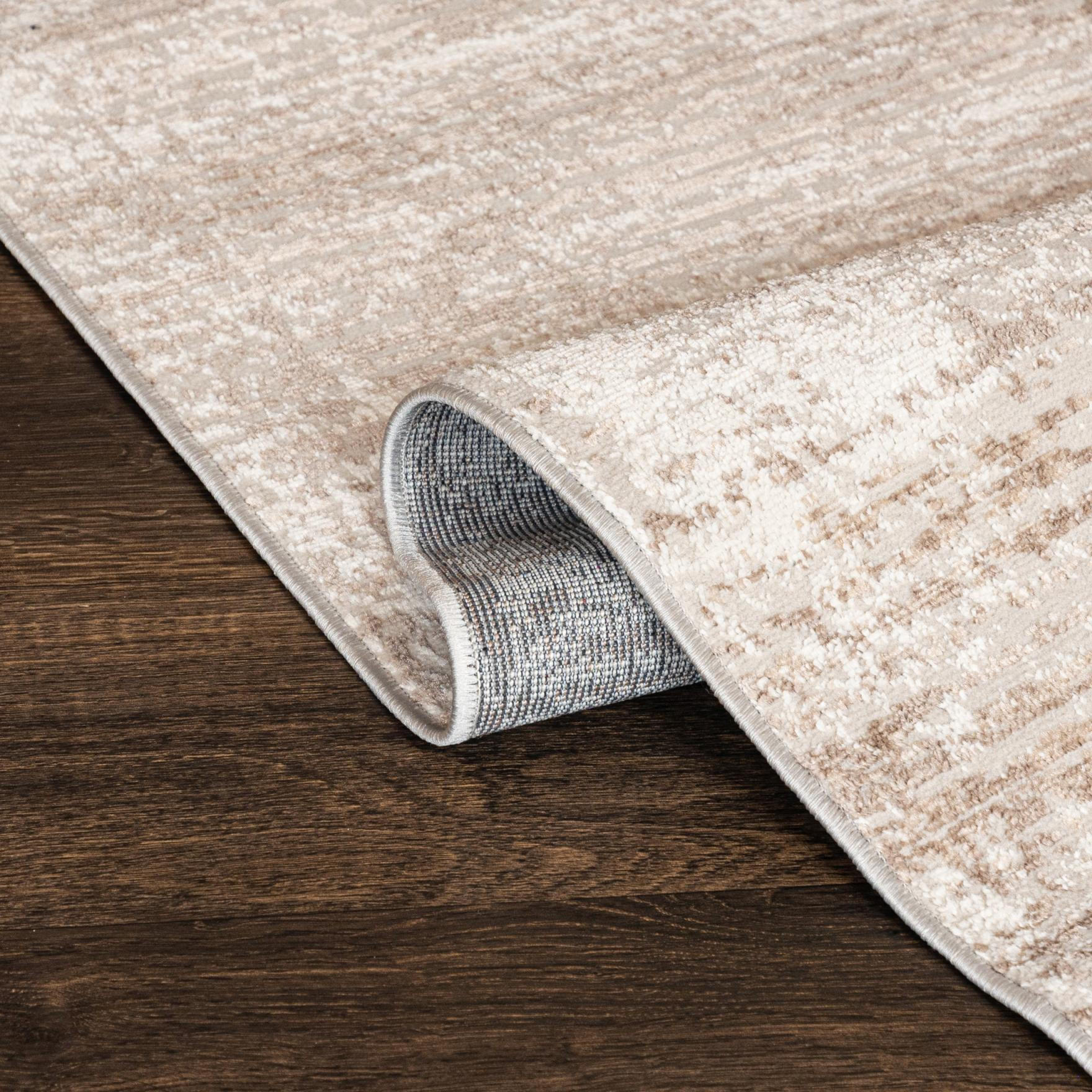 Mazovia Teppich Beige, Graphit, Creme, Orange, Grau 80x150 cm
