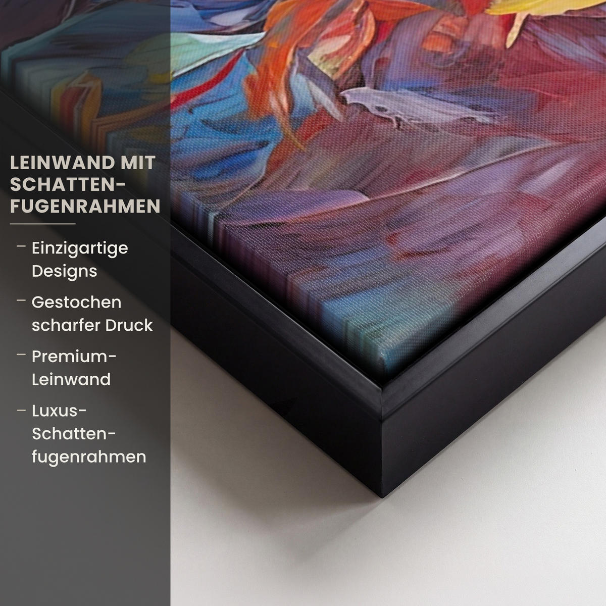 LEINWAND Bilder mit Rahmen - Ölgemälde - Kunst - Abstrakt - Farbenfroh - 70x100 - Altrosa, Textil (70/100cm) - MuchoWow