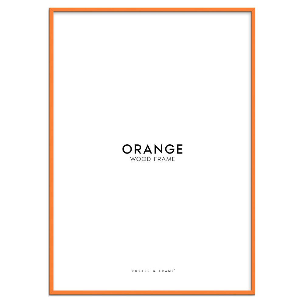 RAHMEN Orangenfarbenes Holz Acryl - Orange, Holz/Papier (15/21/2cm) - Poster&Frame