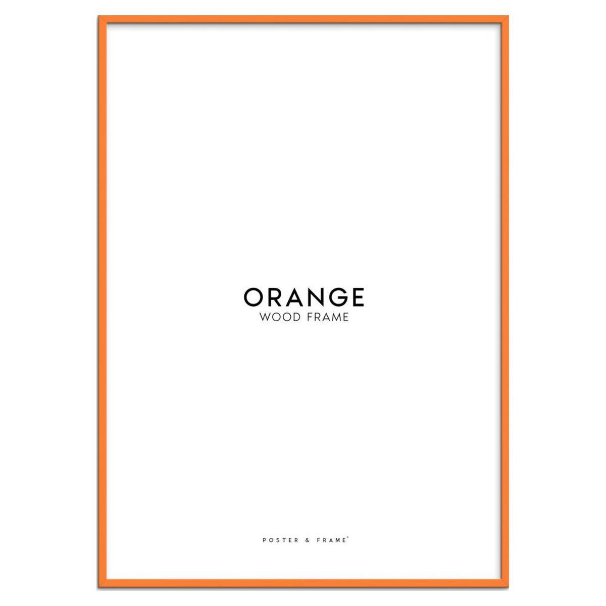 RAHMEN Orangenfarbenes Holz Acryl - Orange, Holz/Papier (15/21/2cm) - Poster&Frame