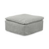 POLSTERHOCKER NETTA Grau Cord - Grau, Textil (90/46/90cm) - KAWOLA