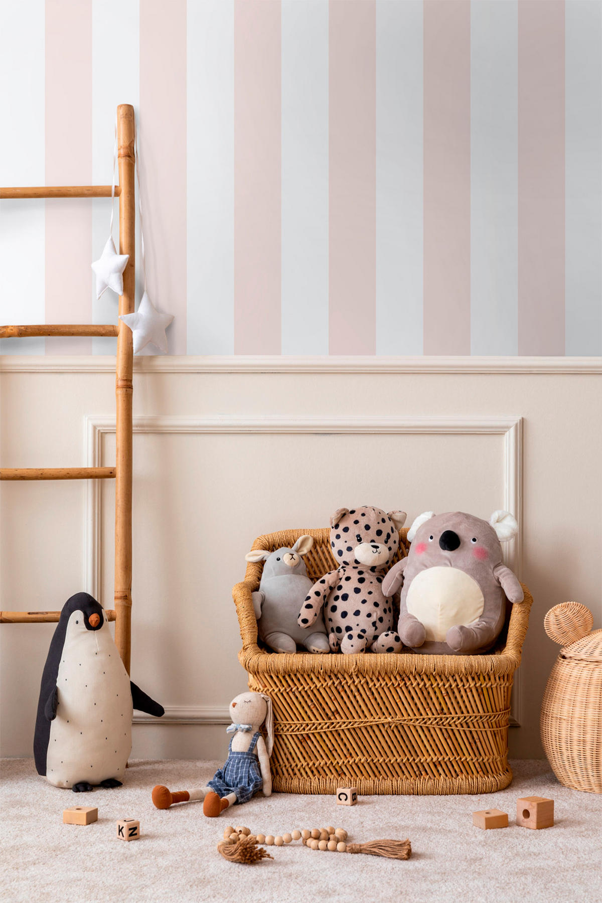 TAPETE Streifen 53 cm x 10.05 m - Pink, Papier (53/1000cm) - Sanders & Sanders