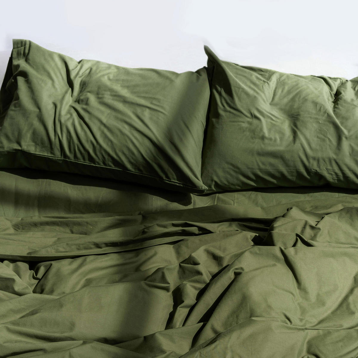 KISSENBEZUG Basic Olivgrün 45x110 cm - Olivgrün, Textil (45/110cm) - Happy Friday
