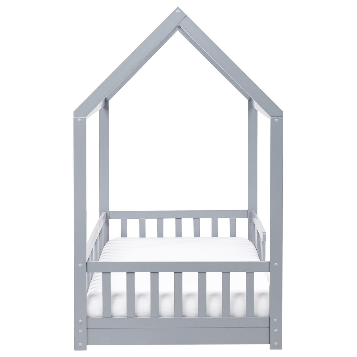 KINDERBETT 90x200 cm Grau Cossaye - Grau, Holz (90/200cm) - Beliani