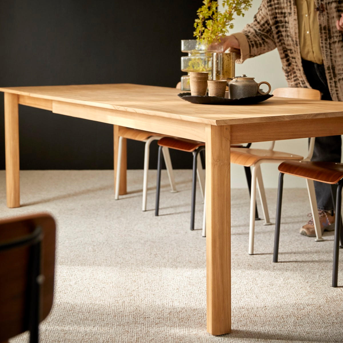 TISCH Noah Natur aus Teak - Naturfarben, Holz (90/240/75cm) - Tikamoon