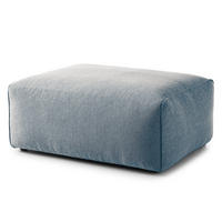 POLSTERHOCKER - Blau/Schwarz, Textil (81/38/100cm) - home24