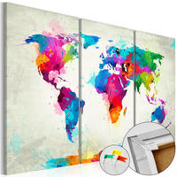 PINNWANDBILDER Bunt 60/40 cm - Multicolor, Naturmaterialen/Textil (60/40cm) - KUNSTLOFT