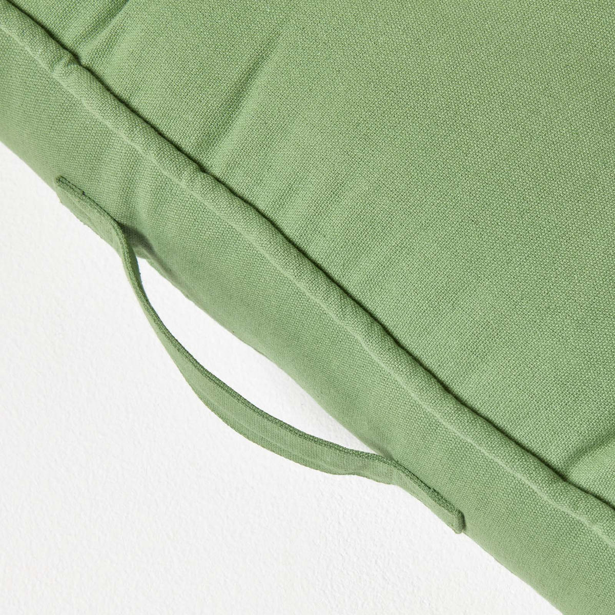 SITZAUFLAGE für Zweisitzer-Sofa 100 x 48 cm – dickes Sitzkissen grün - Grün, Textil (48/100/10cm) - Homescapes