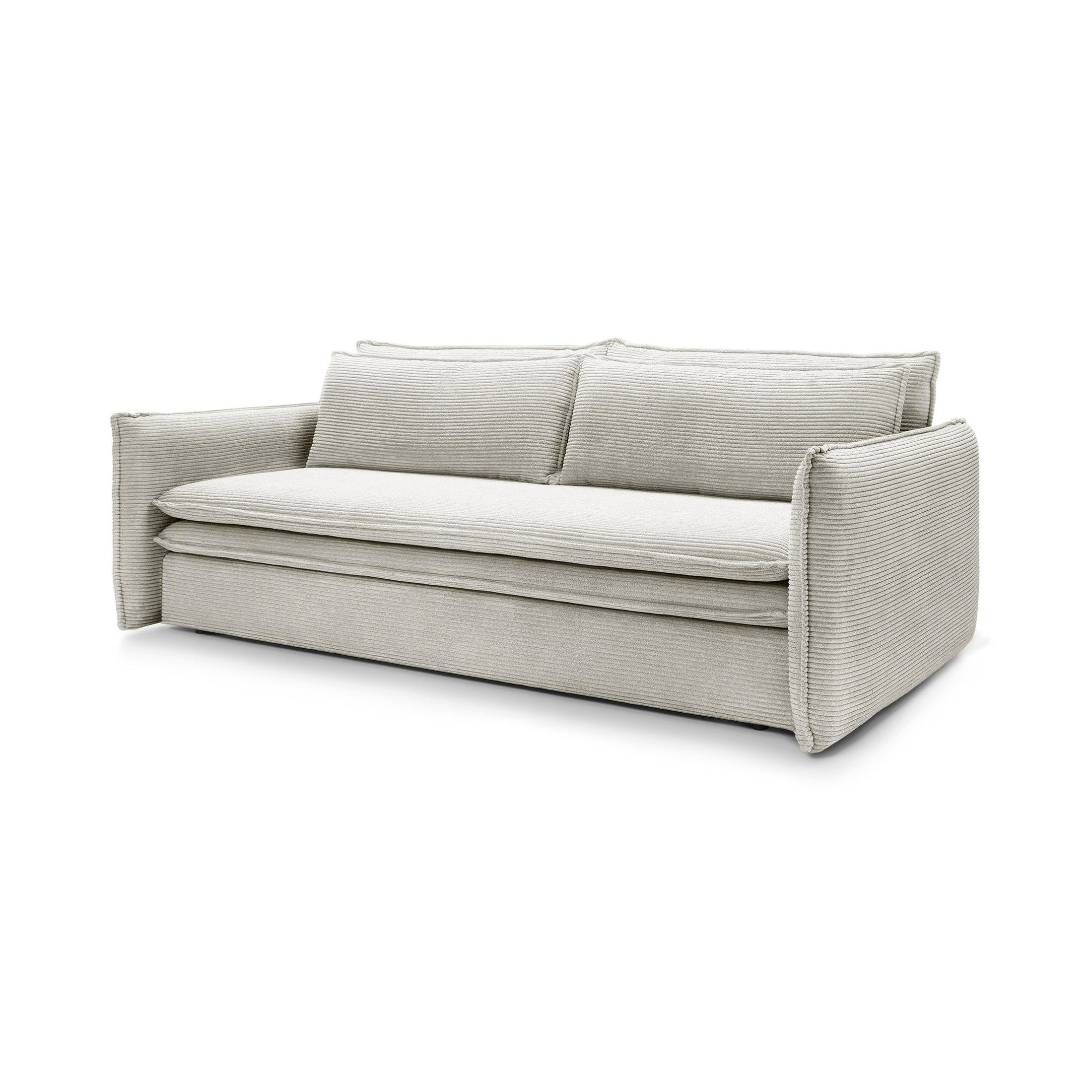 Pillovely Sofa Creme 240x82x95 cm