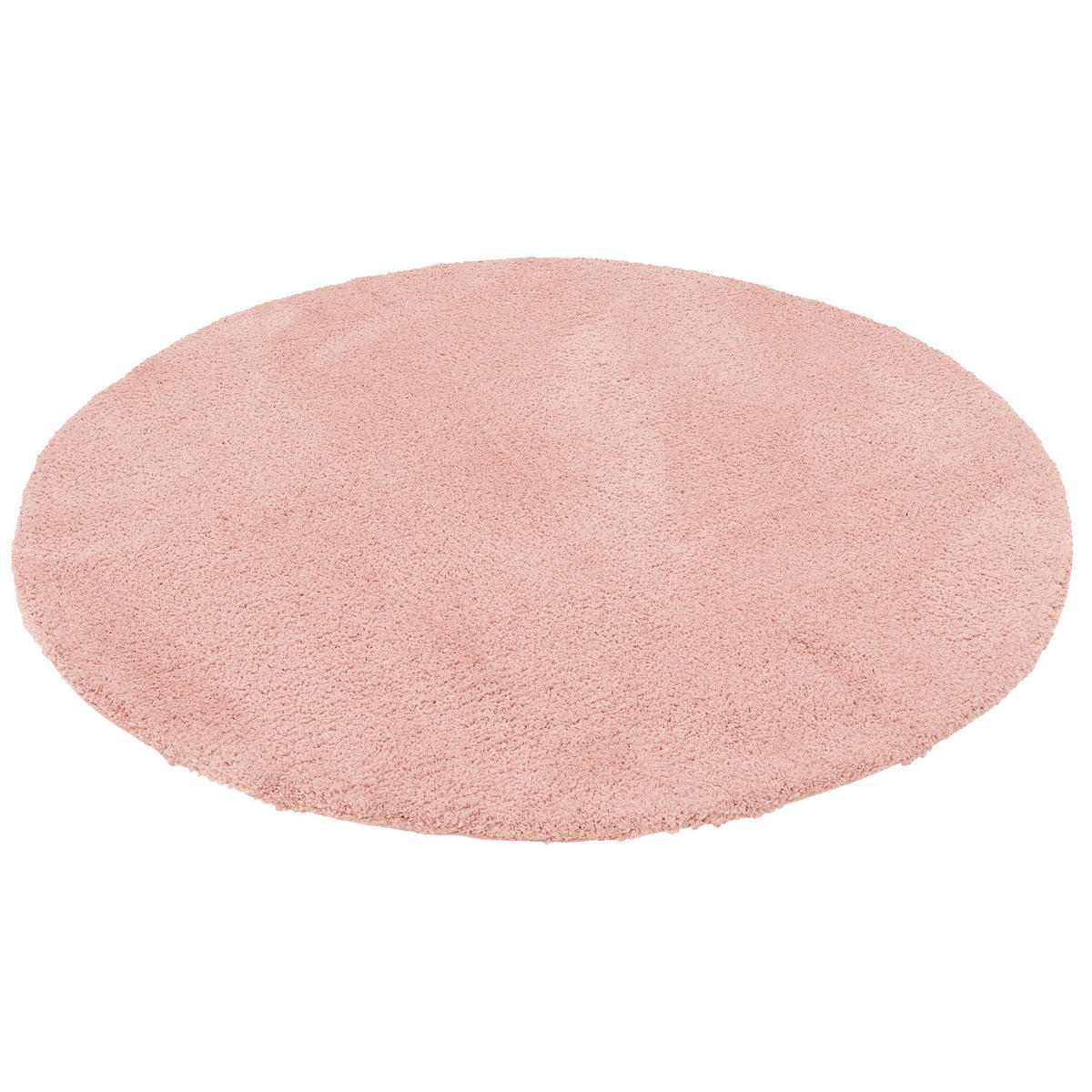 LUXUS SUPER HOCHFLOR SHAGGY TEPPICH LUCA RUND - Rosa, Textil (160/160cm) - Pergamon
