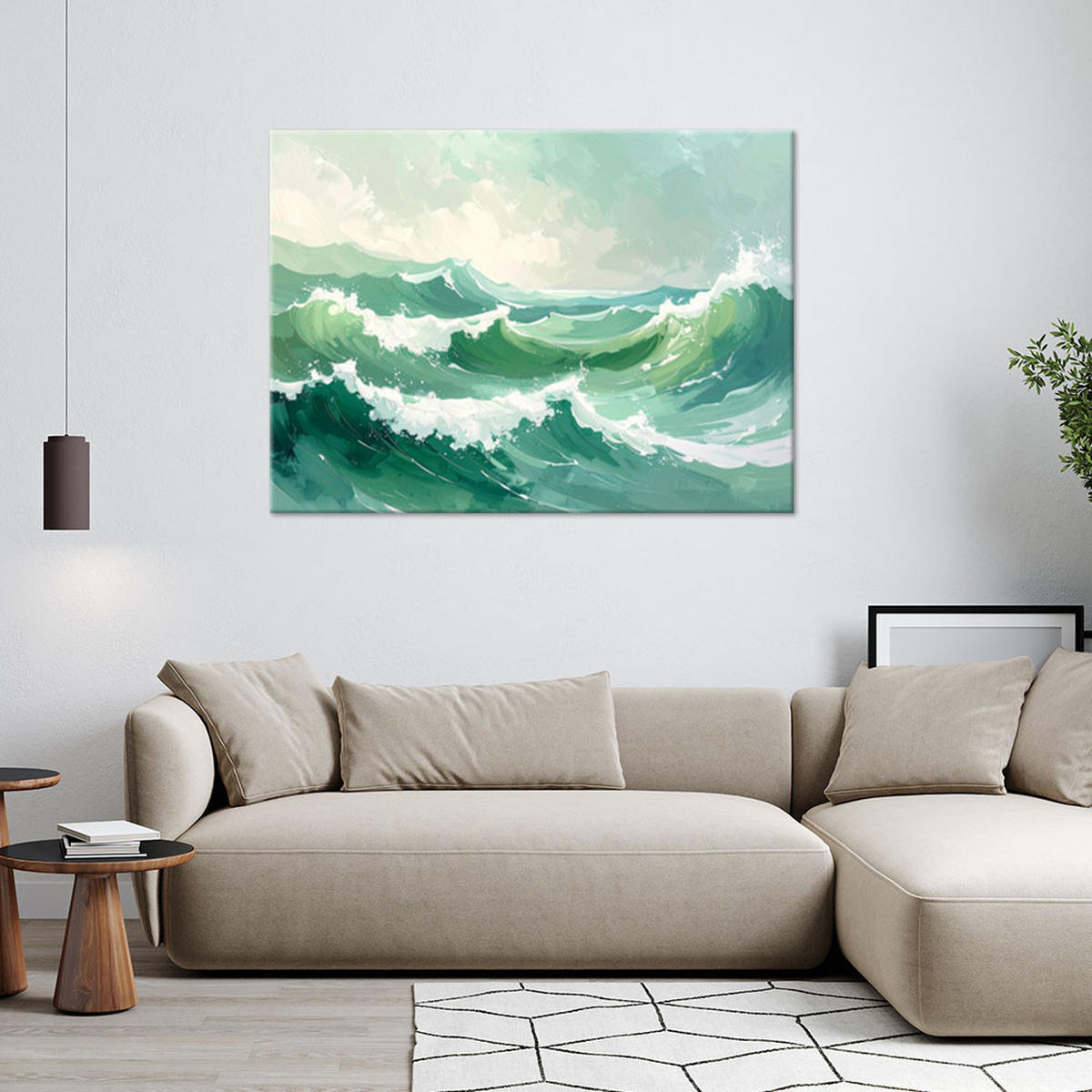 LEINWANDBILD Natur und Botanik 45x30cm - Grün, Textil (45/30cm) - Feeby