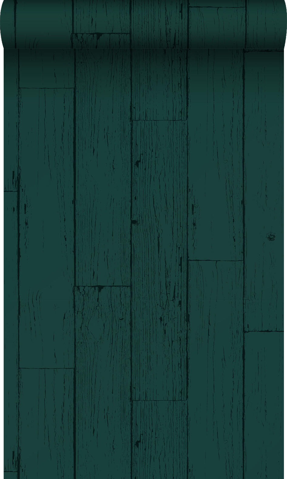 TAPETE Holz-optik 53 cm x 10.05 m - Grün, Papier (53/1000cm) - Origin Wallcoverings