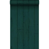 TAPETE Holz-optik 53 cm x 10.05 m - Grün, Papier (53/1000cm) - Origin Wallcoverings