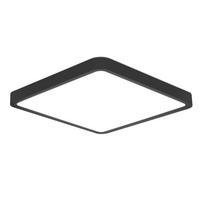 LED-DECKENLEUCHTE Luhn 23/23/2.4cm - Schwarz, Kunststoff (23/23/2.4cm) - Nettlife