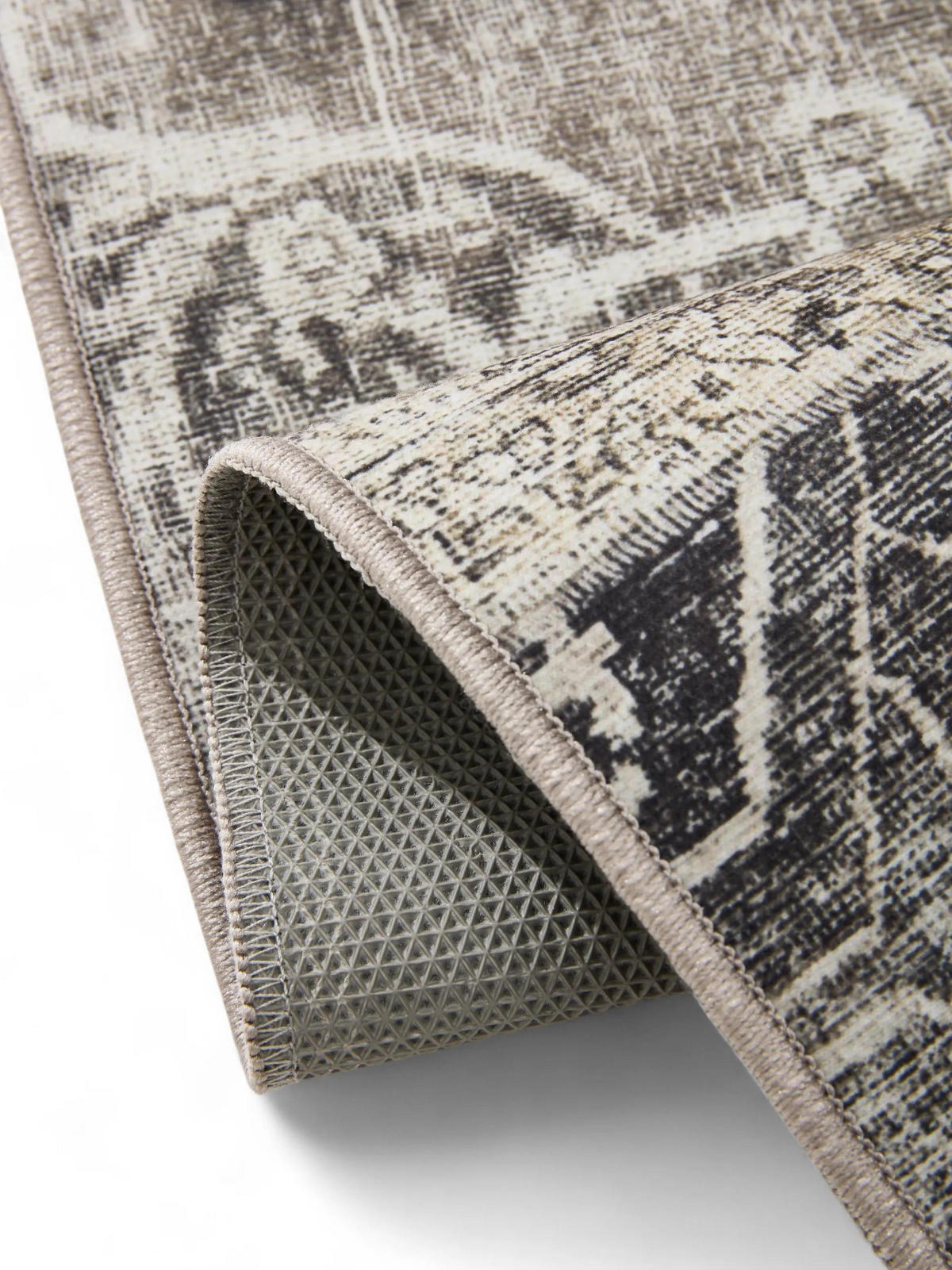 VINTAGE-TEPPICH George waschbar 120x170 cm - Grau, Kunststoff (120/170cm) - benuta