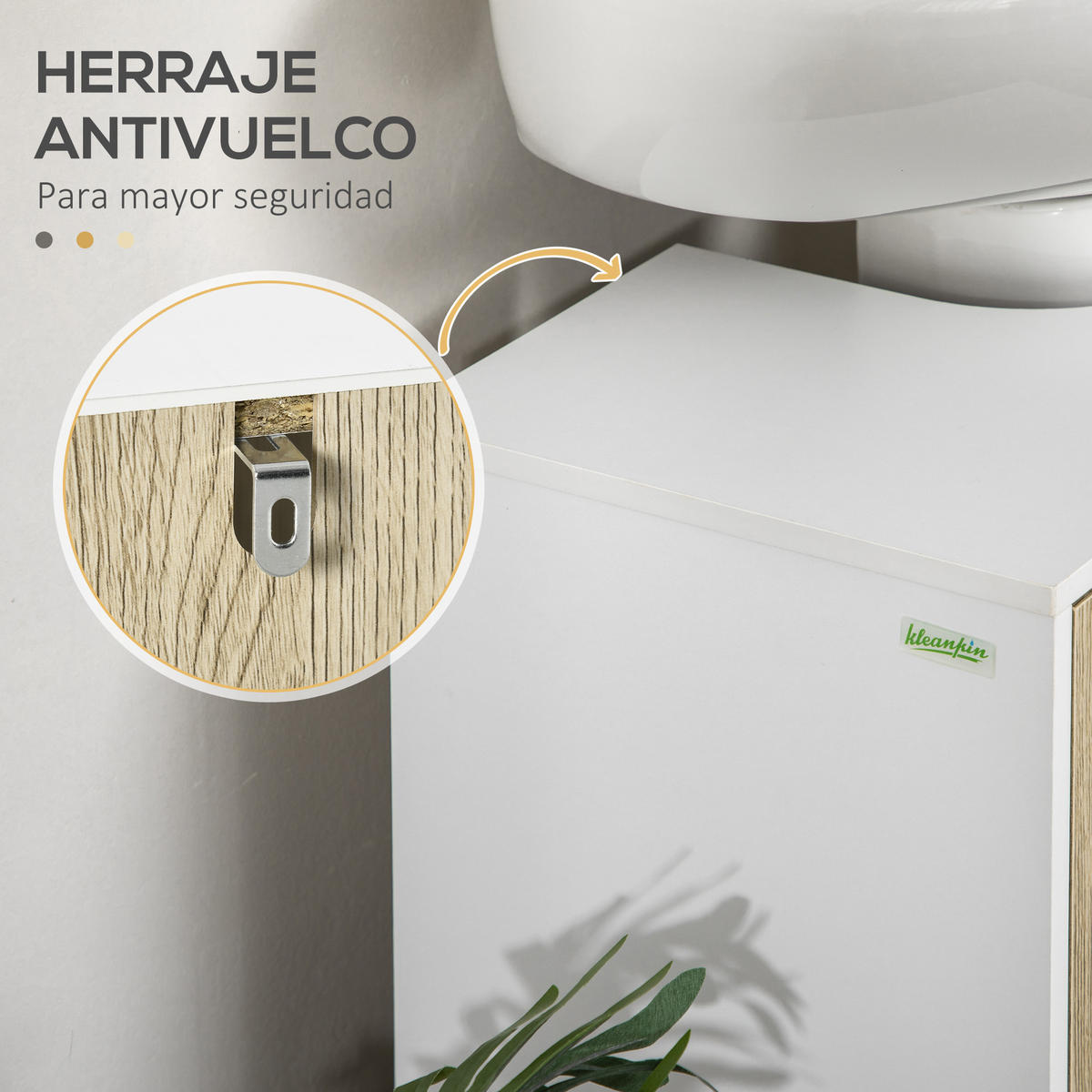 HÄNGESCHRANK Eiche 1 Stück - Beige, Naturmaterialien (60/60/30cm) - GiPP