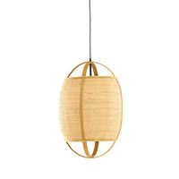 HÄNGELAMPE Bozona - Braun - 38.5/38.5/55 cm - Braun, Naturmaterialien (38.5/38.5/55cm) - Light & Living