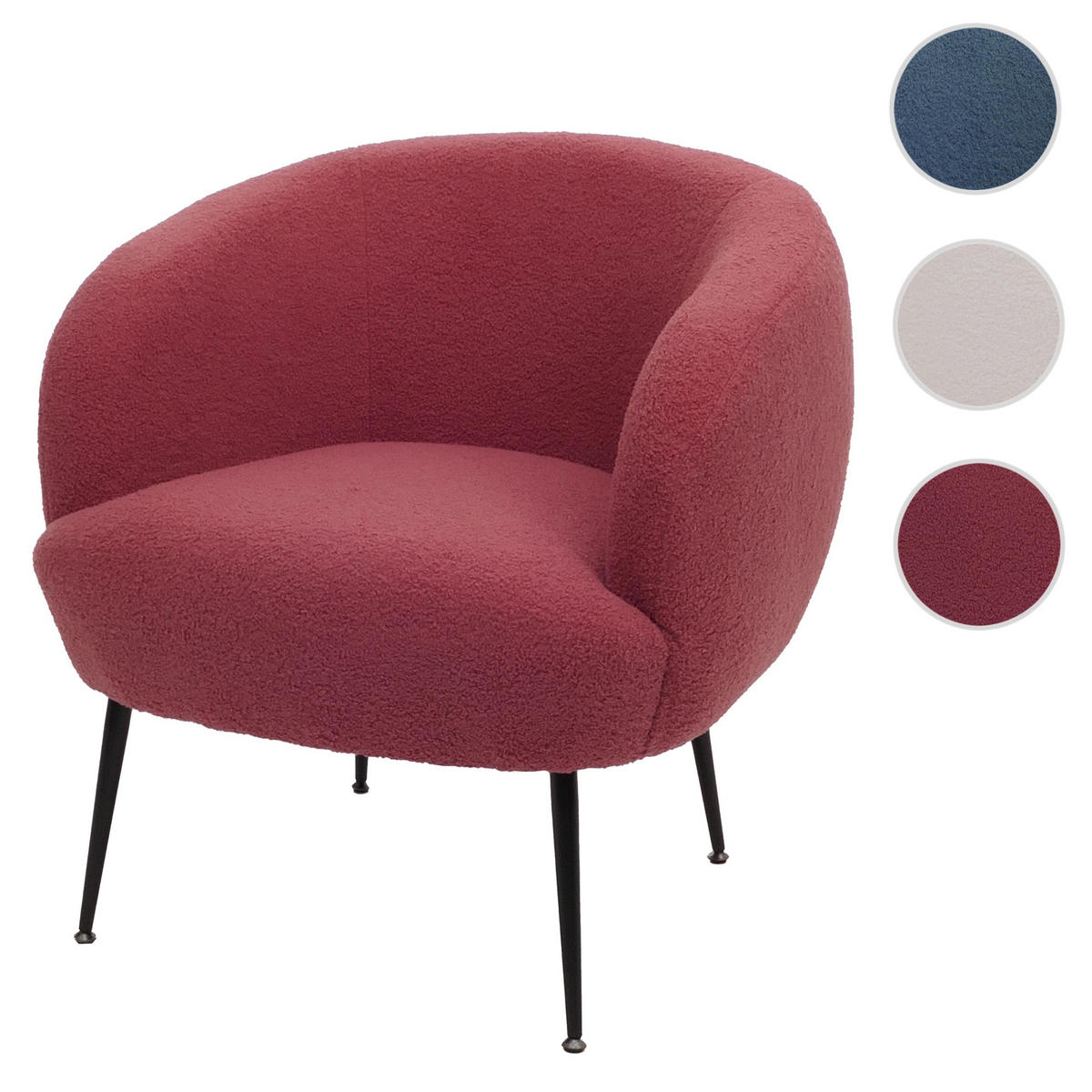 LOUNGE-SESSEL Purpur - Flieder, Textil (72/73/71cm) - MCW