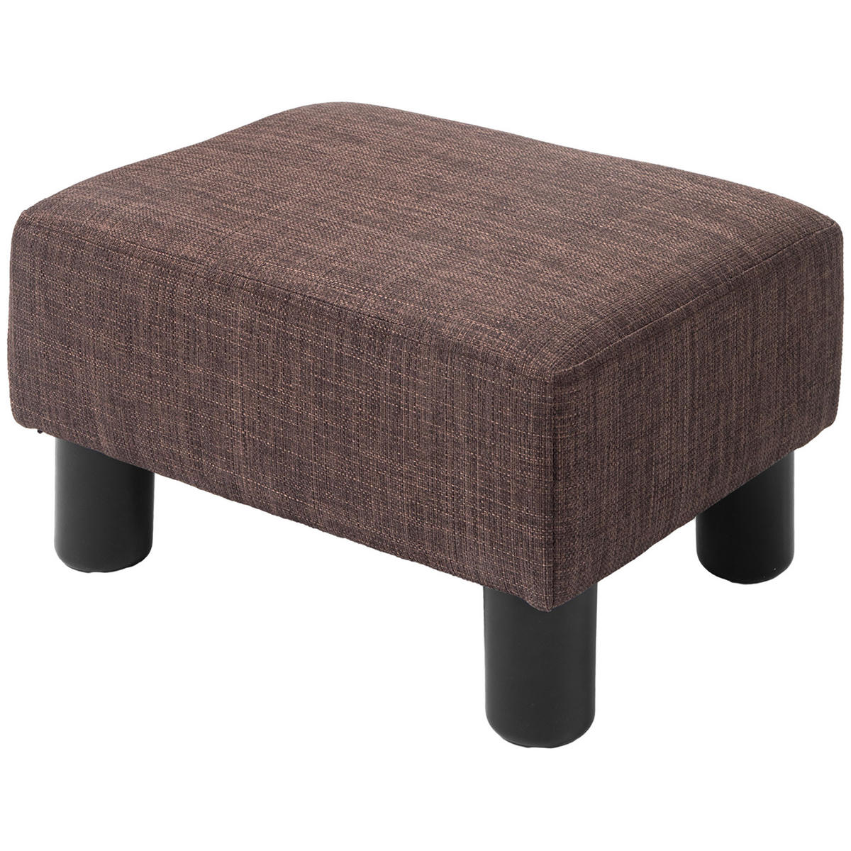 HOCKER DE-07230 mit Leinenoptik Braun - Braun, Kunststoff (30/24/40cm) - ComfortXL