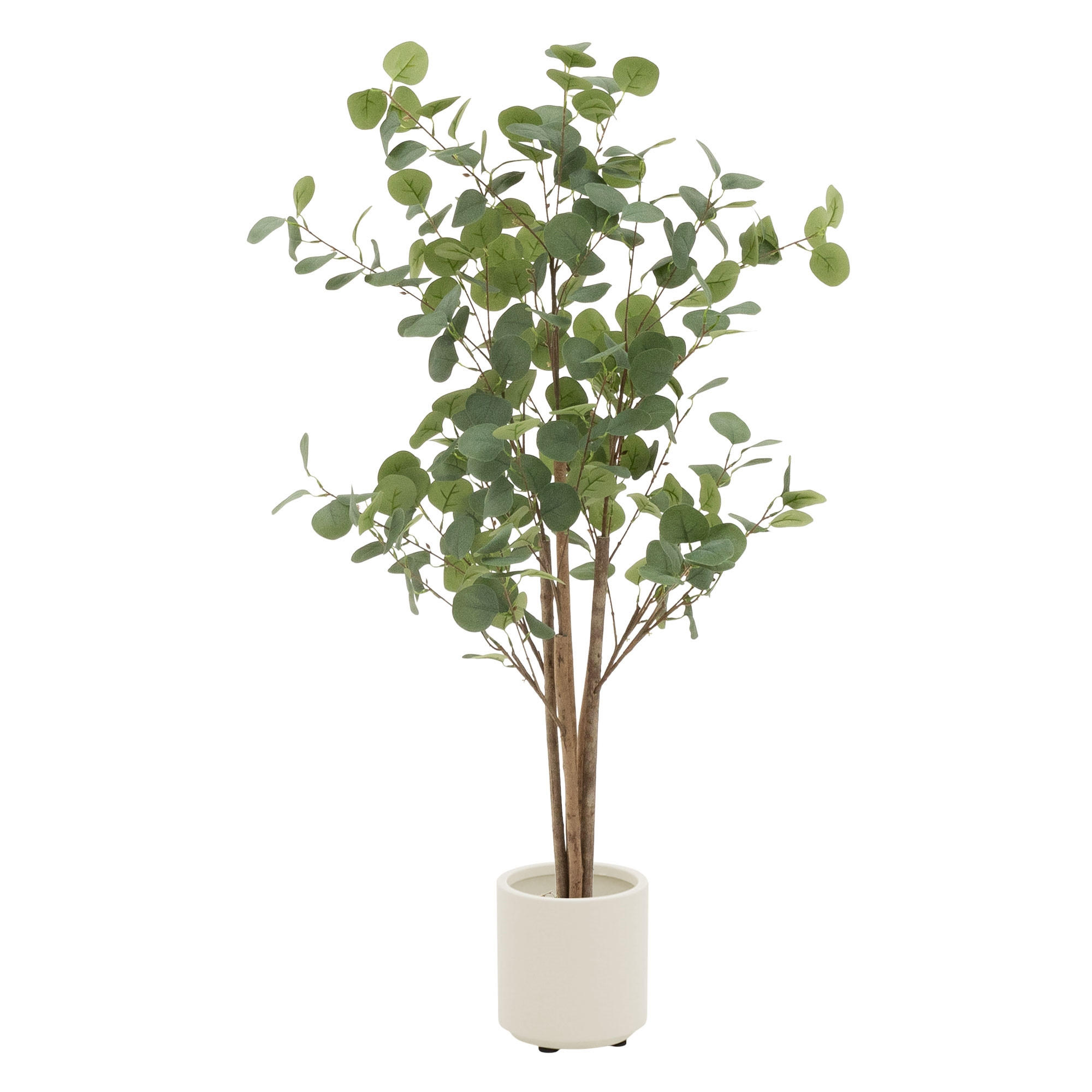 KUNSTPFLANZE Eukalyptus - Anthrazit/Grün, Holz/Kunststoff (120cm) - ML-DESIGN