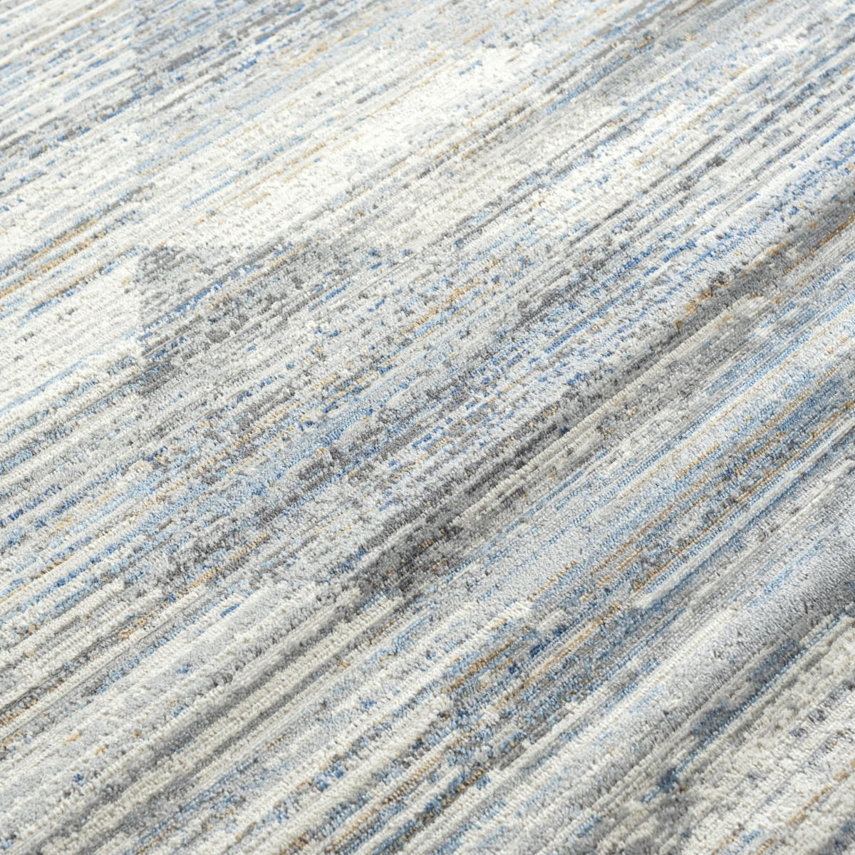 KOBEREC béžový krémový modrý - 200 x 300 cm - modrosivá, textil (200/300cm) - Mazovia
