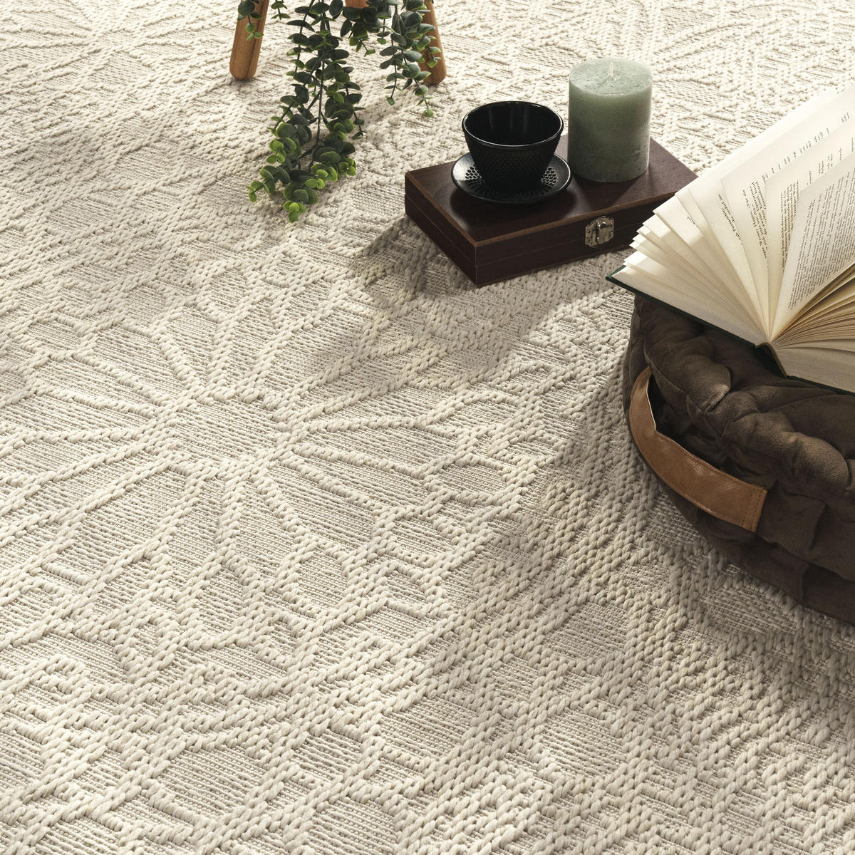 OUTDOORTEPPICH 120/160 cm Rimini 411 - Creme, Textil (120/160cm) - Paco Home