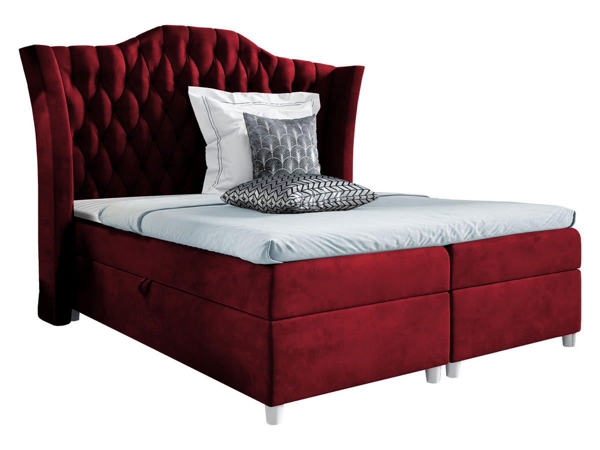 BOXBETT Colombo - Rot, Holz (180/200cm) - MIRJAN24