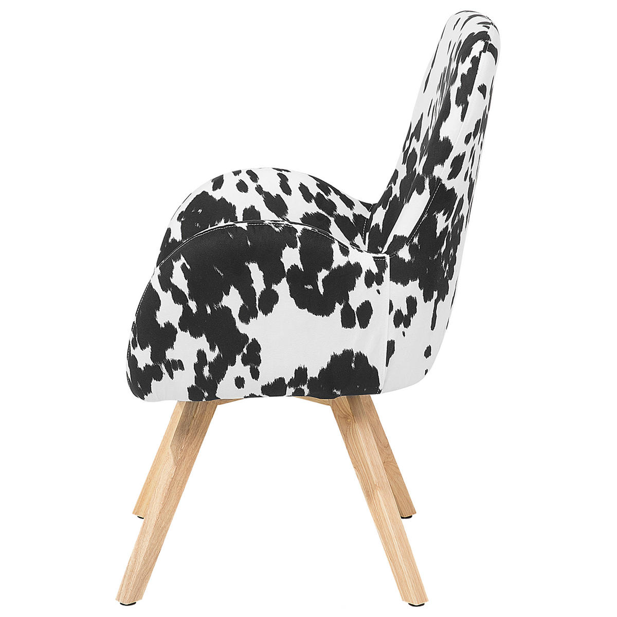 SESSEL Polsterbezug Schwarz Bjarn - Schwarz, Holz/Textil (60/90/55cm) - Beliani
