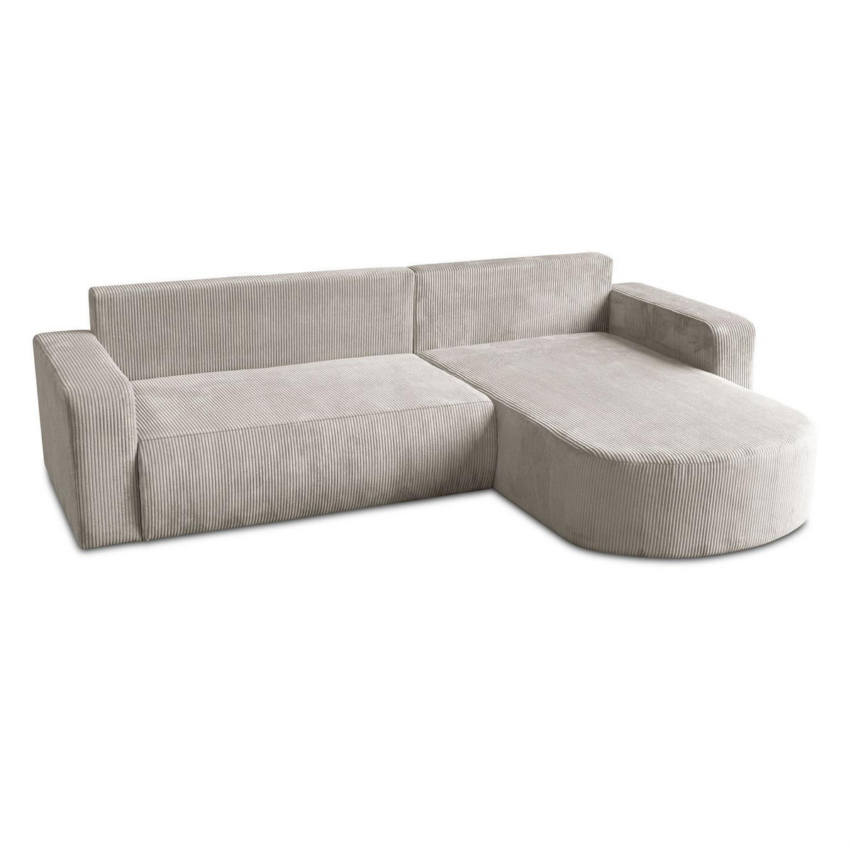ECKSOFA SOPRANO mit Schlafunktion und Stauraum POSO 100 - Creme, Textil (271/175cm) - Lookway