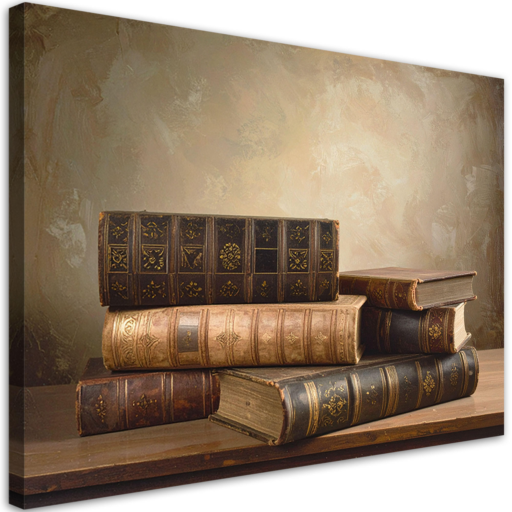 Feeby Leinwandbild Braun 30x20 cm