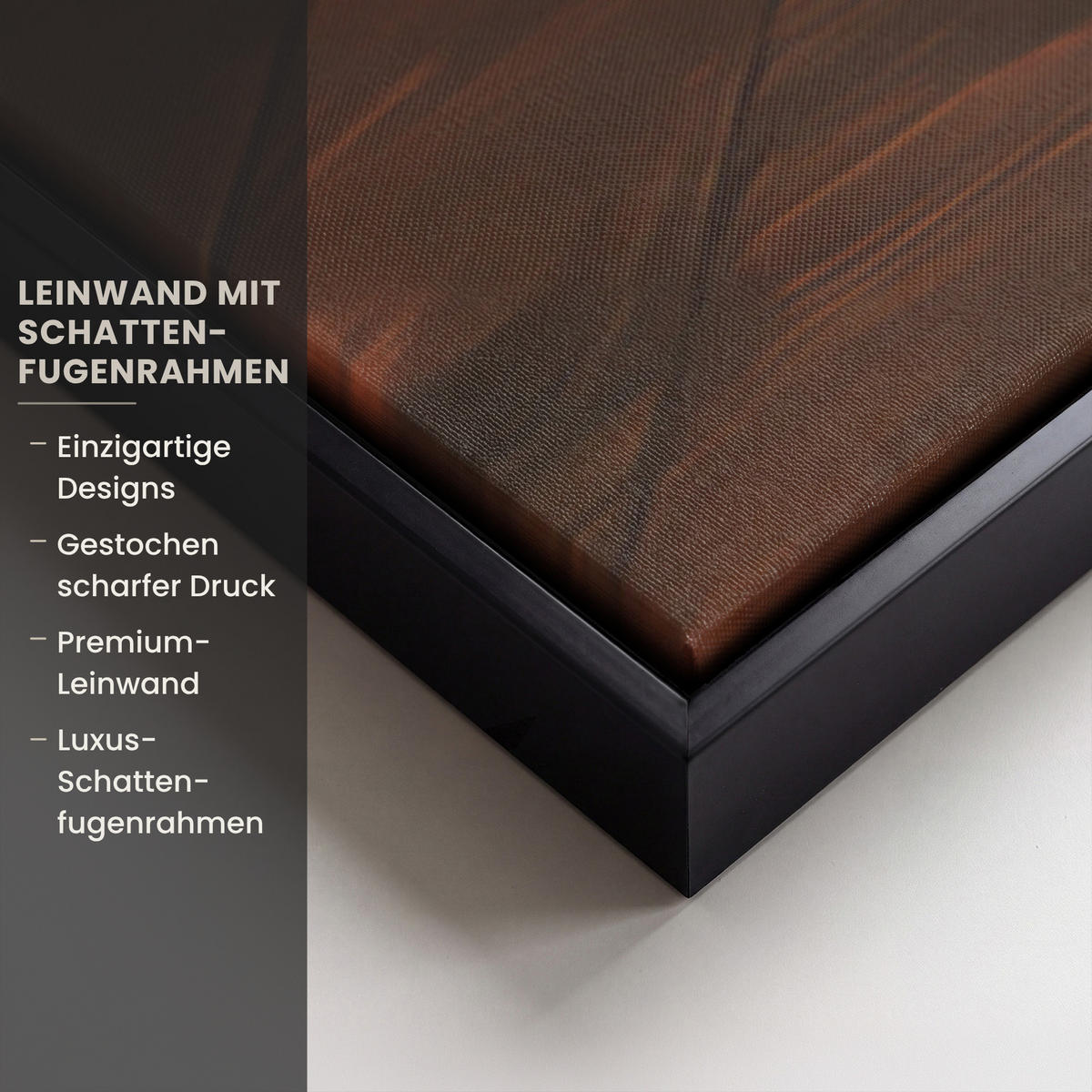 LEINWAND Bilder mit Rahmen - Winter - Weihnachten - Zuhause - Kamin - 120x80 - Bernsteinfarben, Textil (120/80cm) - MuchoWow