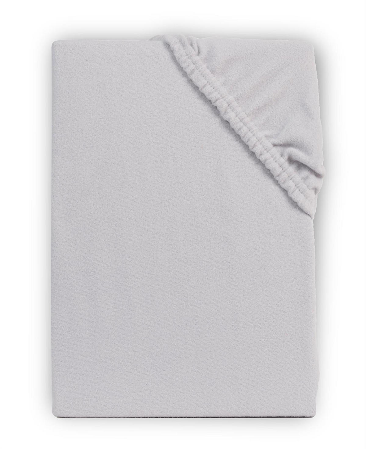 SPANNBETTLAKEN-TEDDY Warmes Winter Bettlaken 180x200 cm, Kuscheliges Teddy Laken Silber - Silberfarben, Textil (180/200cm) - Carpe Sonno
