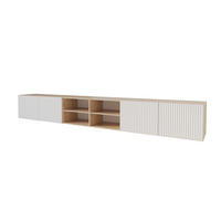 LOWBOARD NOA-2-W 3x100x40x41 cm - Artisan / Weiß - Weiß, Holzwerkstoff (300/40/41cm) - ALTDECOR