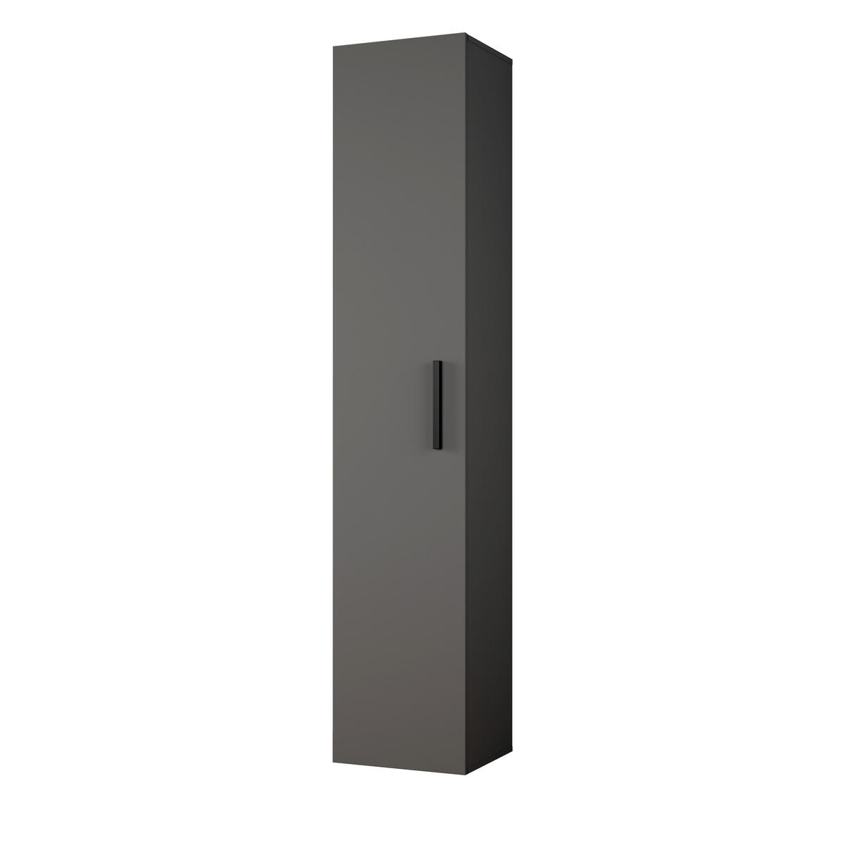 GARDEROBENSCHRANK Rosanno IVR Grau 40/204/40 cm – Modern - Grau, Holzwerkstoff/Kunststoff (40/204/40cm) - AX Living