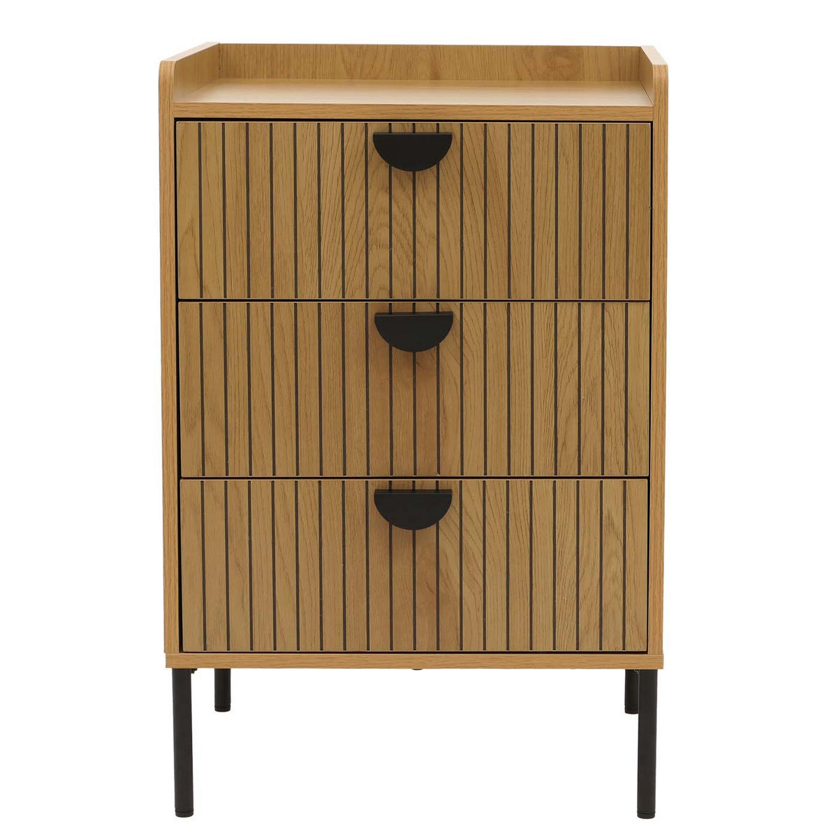 KOMODA Hnědá - hnědá, dřevo (50/77/42cm) - MCW