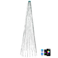 WEIHNACHTSBELEUCHTUNG 200 cm Bunt Saarloq - Multicolor, Kunststoff (200cm) - Beliani