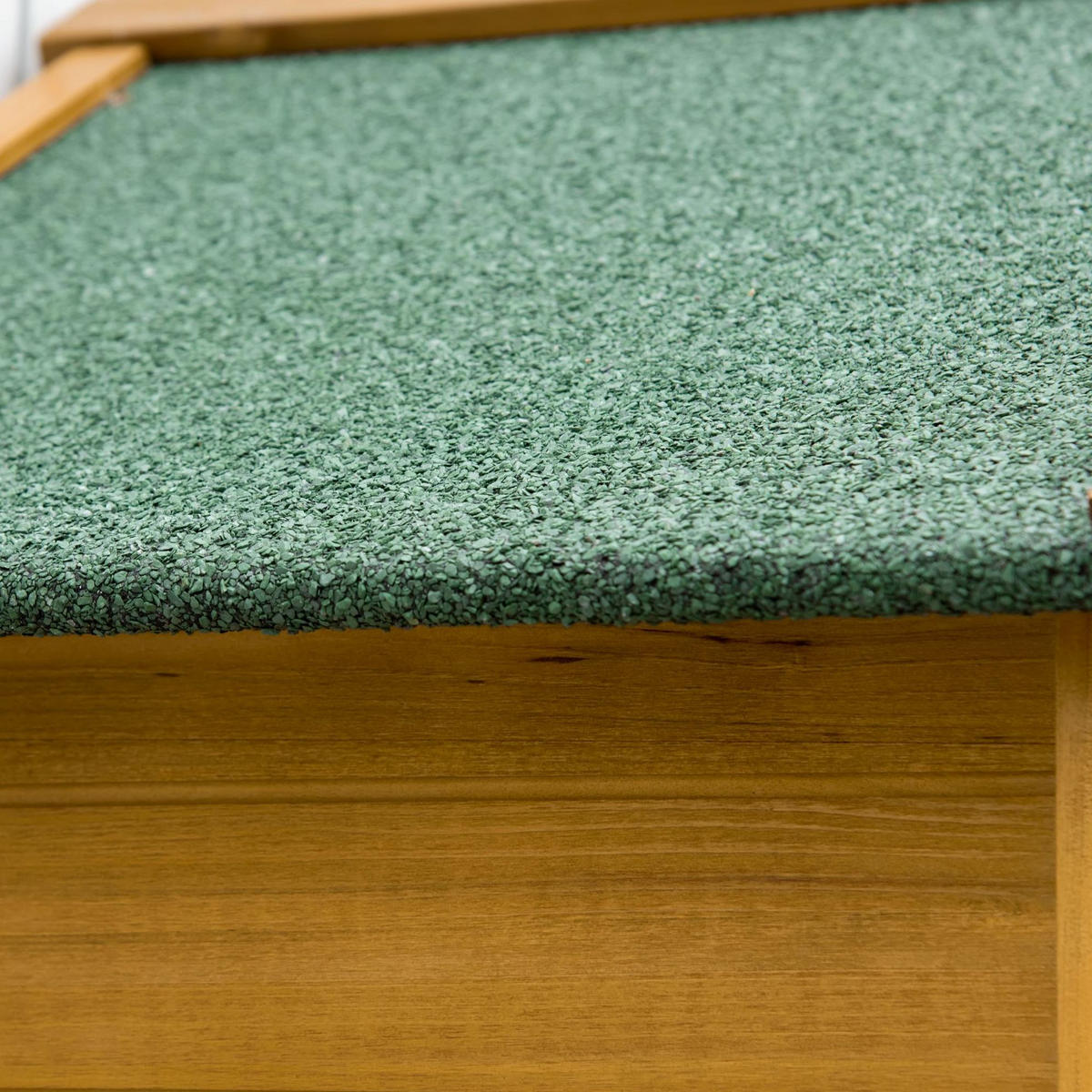GARTENSCHRANK aus Massivholz 191,5x79x49cm in Natur mit Satteldach - Naturfarben, Holz (49/191.5/79cm) - Modfu
