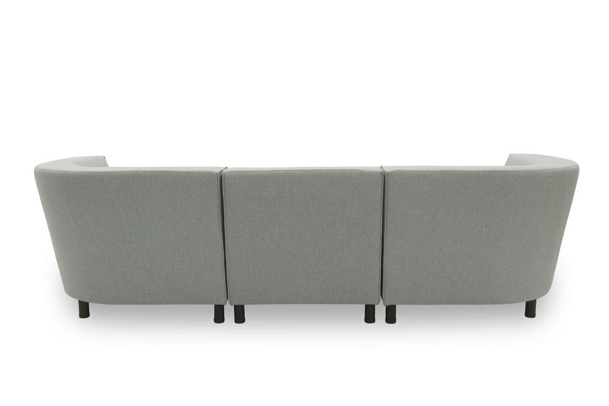 GARTENLOUNGE-SOFA 3-Sitzer Brandie 279x77x103 mit Outdoorbezug silber - Silberfarben, Kunststoff (279/77/103cm) - 58aufmkessel