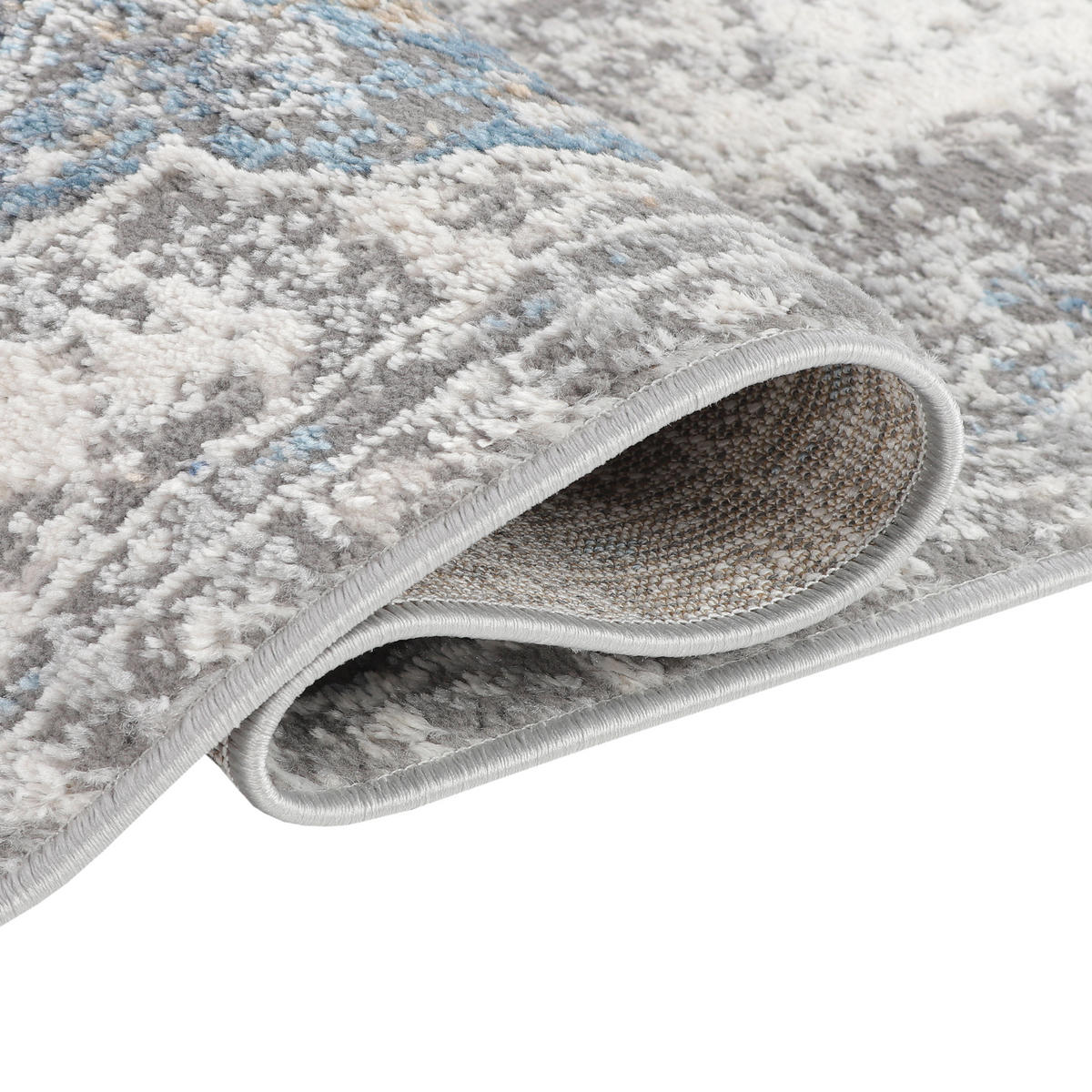 TEPPICHLÄUFER VALLEY hellblau vintage 100/300 cm - Hellblau, Textil (100/300cm) - Tapiso