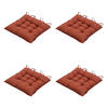 SITZKISSEN Panama 46/46 cm 4er-Set - Rotbraun, Textil (46/6/46cm) - Madison