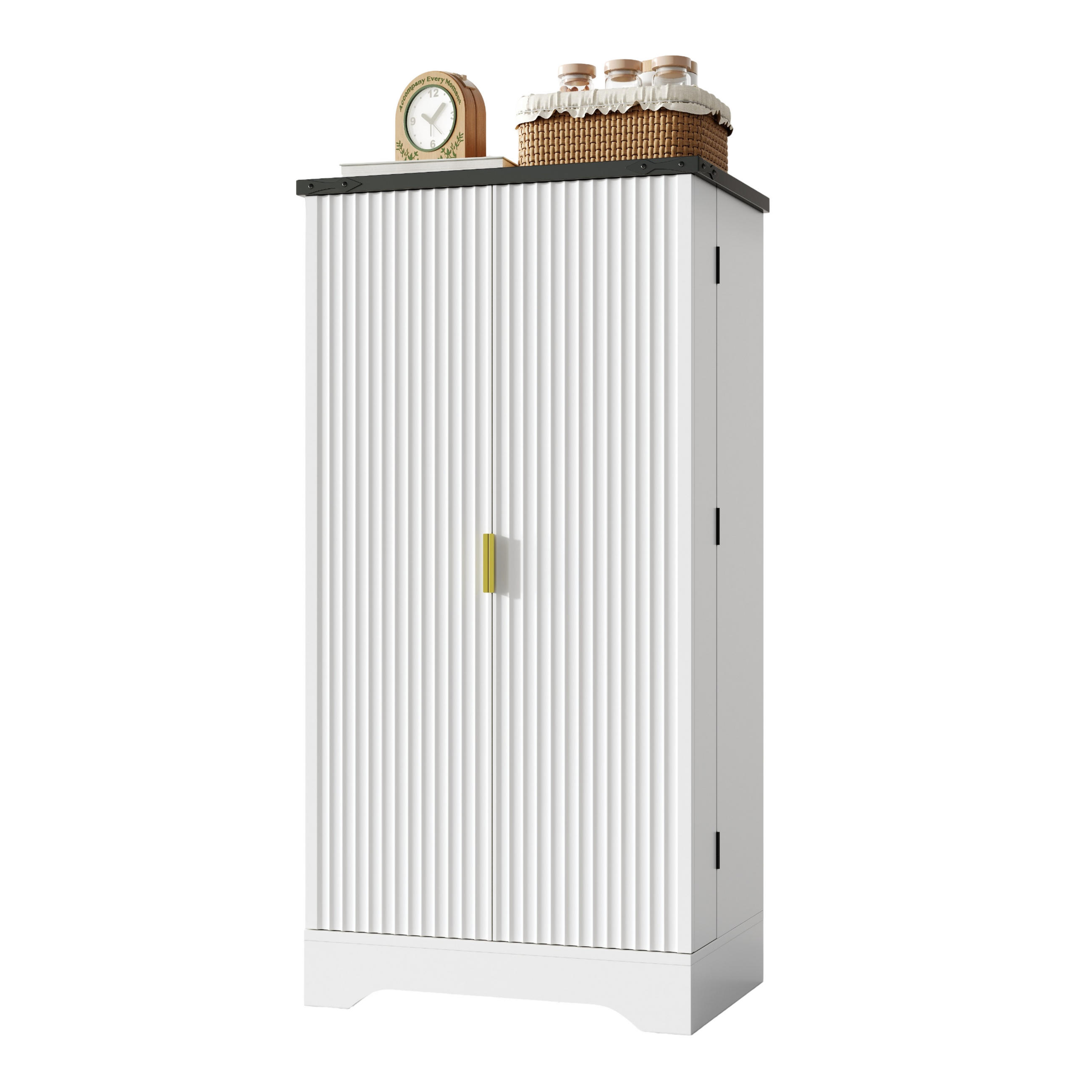 HIGHBOARD DE-38645 120/60,5/40 cm LED-Sensorlicht Weiß - Weiß, Holzwerkstoff (60.5/120/40cm) - ComfortXL