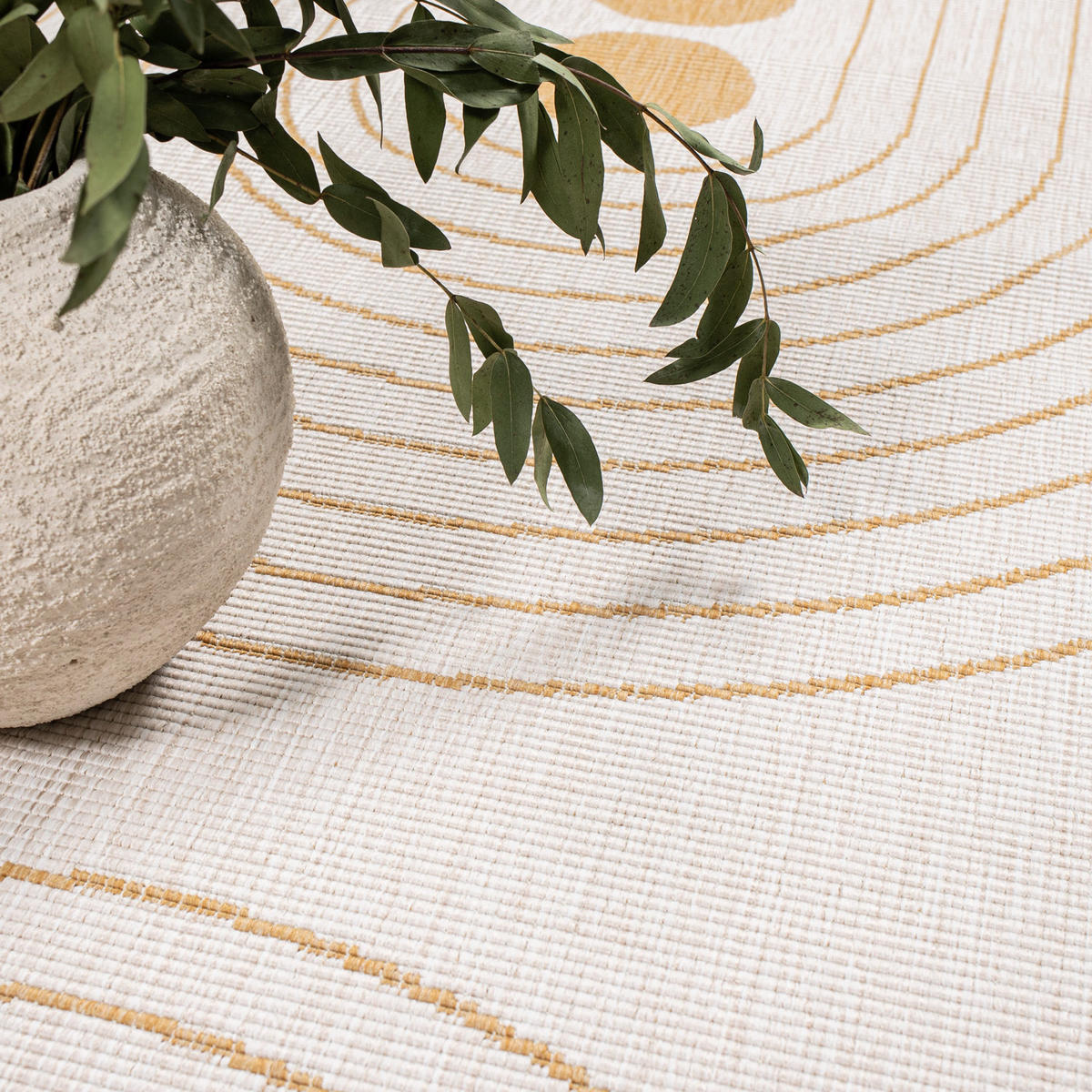 OUTDOOR-TEPPICH DuoRug 5739 Ockergelb 200x290 cm - Gelb, Textil (200/290cm) - carpet city