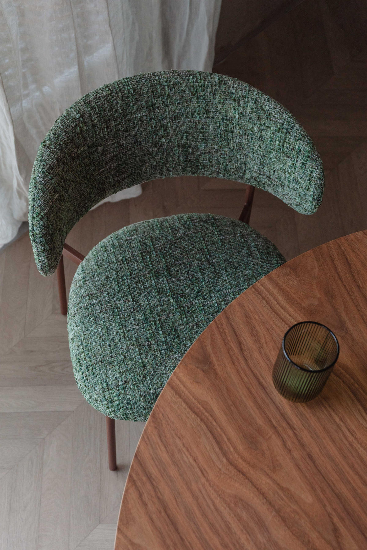ESSZIMMERSTUHL Claes - Grün - 57.5/56.5/78.5 cm - 2er-Set - Grün, Textil (56.5/78.5/57.5cm)